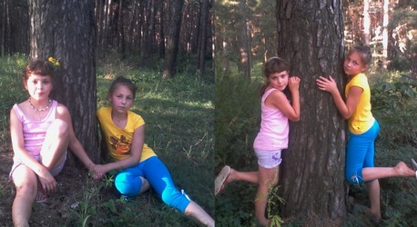 children in leggings